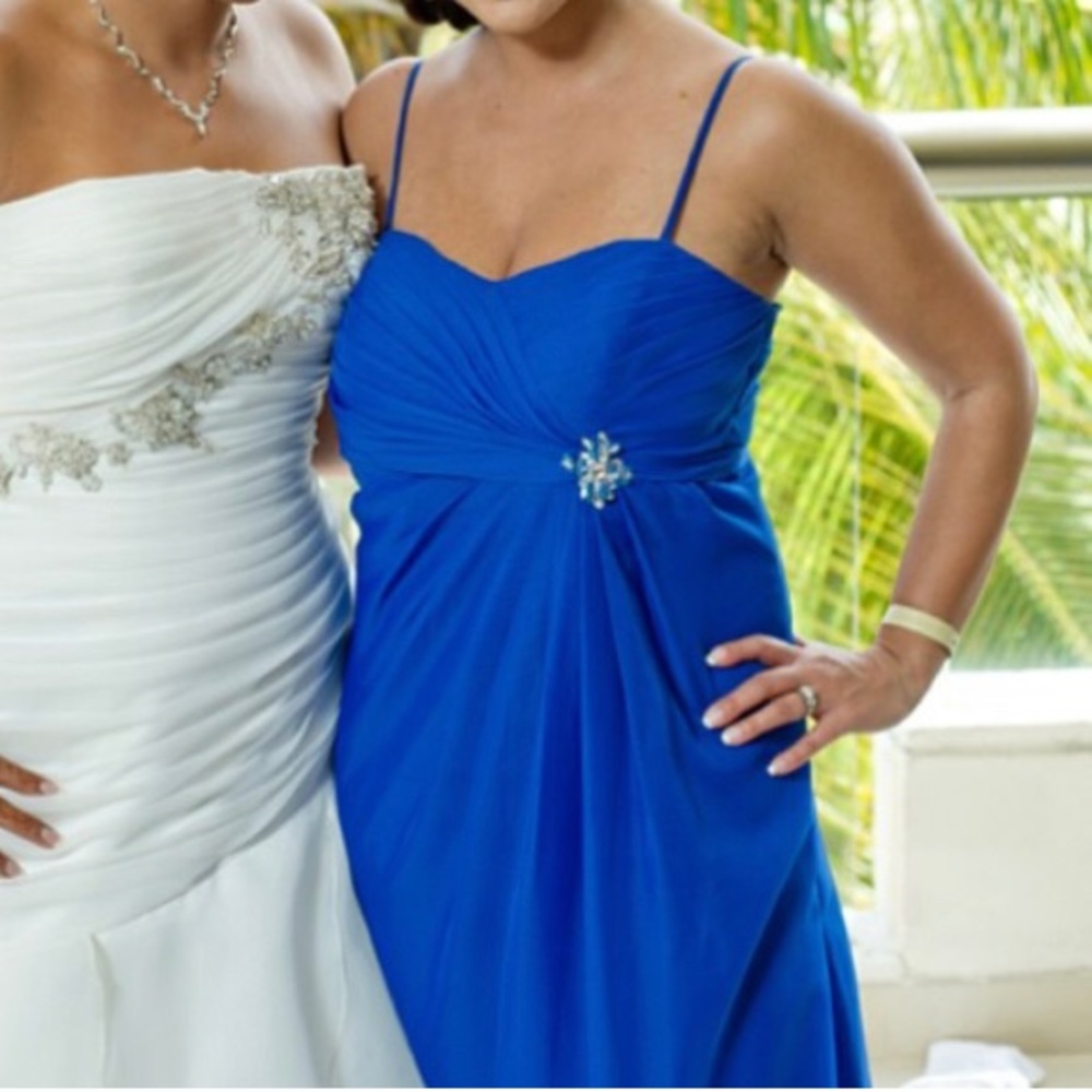Elegant royal  blue dress